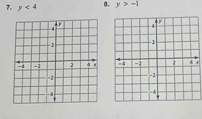 y<4</tex> 
8. y>-1
×