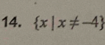  x|x!= -4