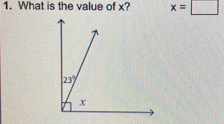 What is the value of x? x=□