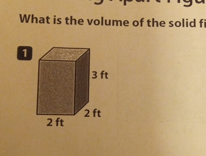 What is the volume of the solid fi