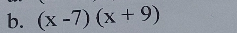 (x-7)(x+9)