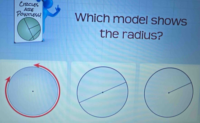 A1 
o Which model shows 
the radius?