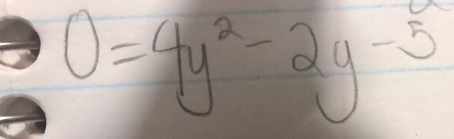 0=4y^2-2y-5