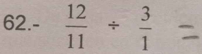 62.-  12/11 /  3/1 