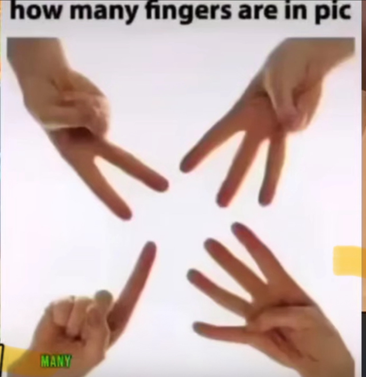 how many fingers are in pic