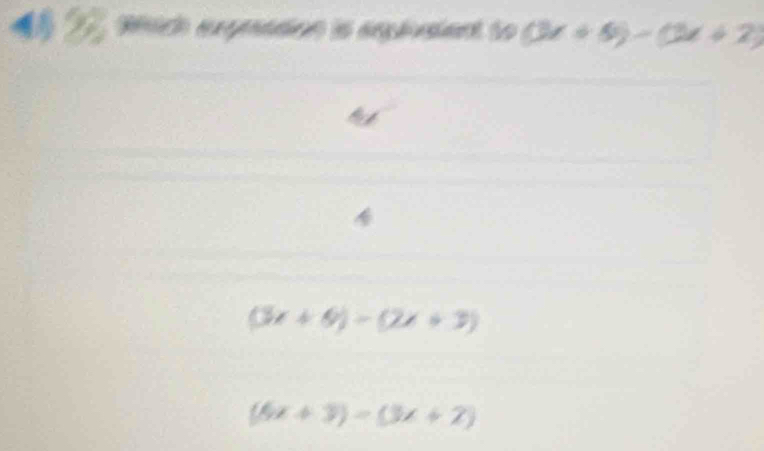 (3x+5)-(2x+2)
(3x+8)-(2x+3)
(6x+3)=(3x+2)