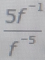  (5f^(-1))/f^(-5) 