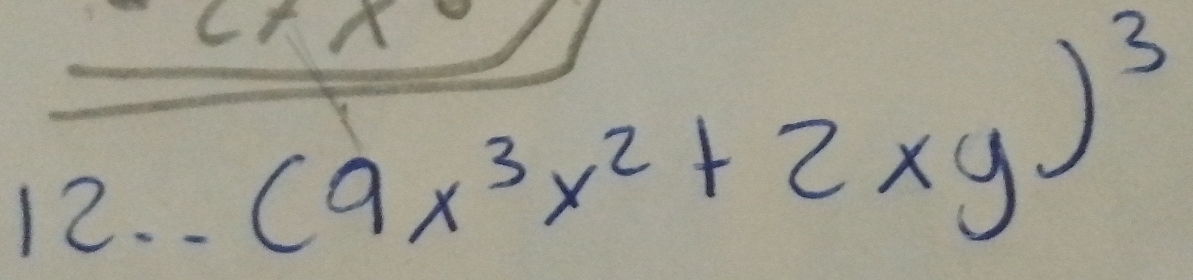 (9x^3x^2+2xy)^3