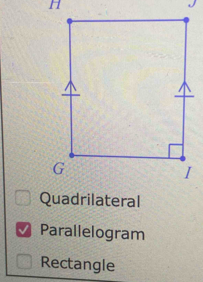 H
Parallelogram 
Rectangle