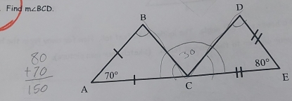 Find m∠ BCD.