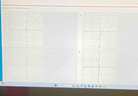 klentily the sion-ineiar function graph 
A 
B 
D 
Q Sn R L e 6