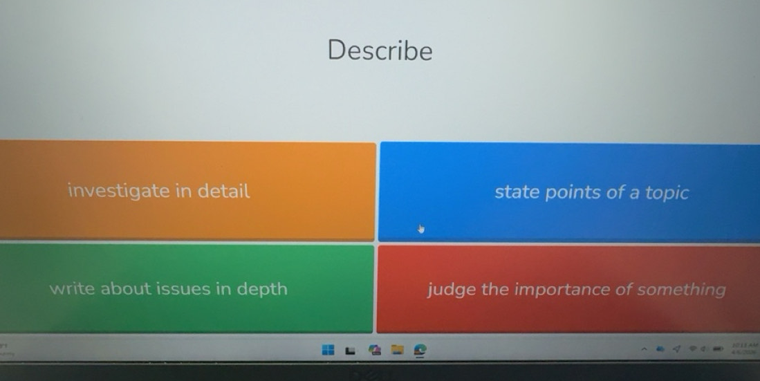 Solved: Describe investigate in detail state points of a topic write ...