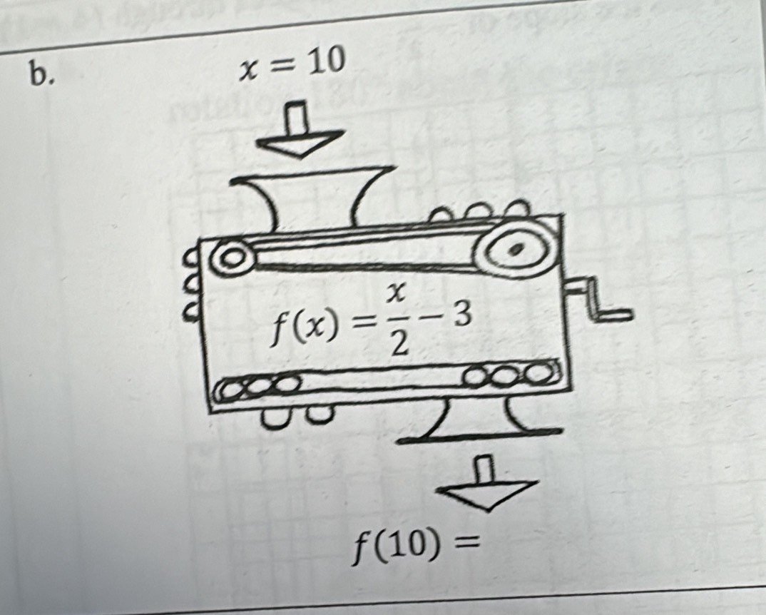 x=10
f(10)=