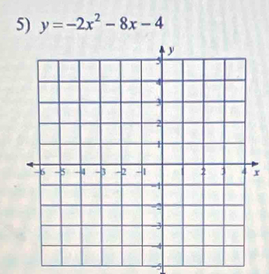 y=-2x^2-8x-4
-5