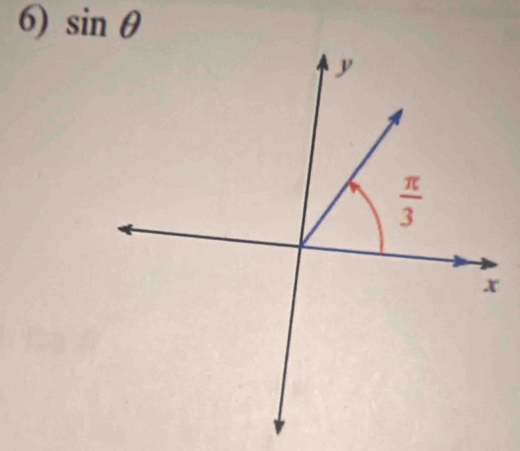 sin θ