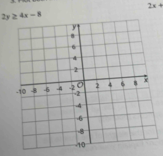 2x+
2y≥ 4x-8