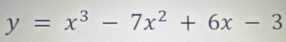 y=x^3-7x^2+6x-3