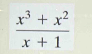  (x^3+x^2)/x+1 