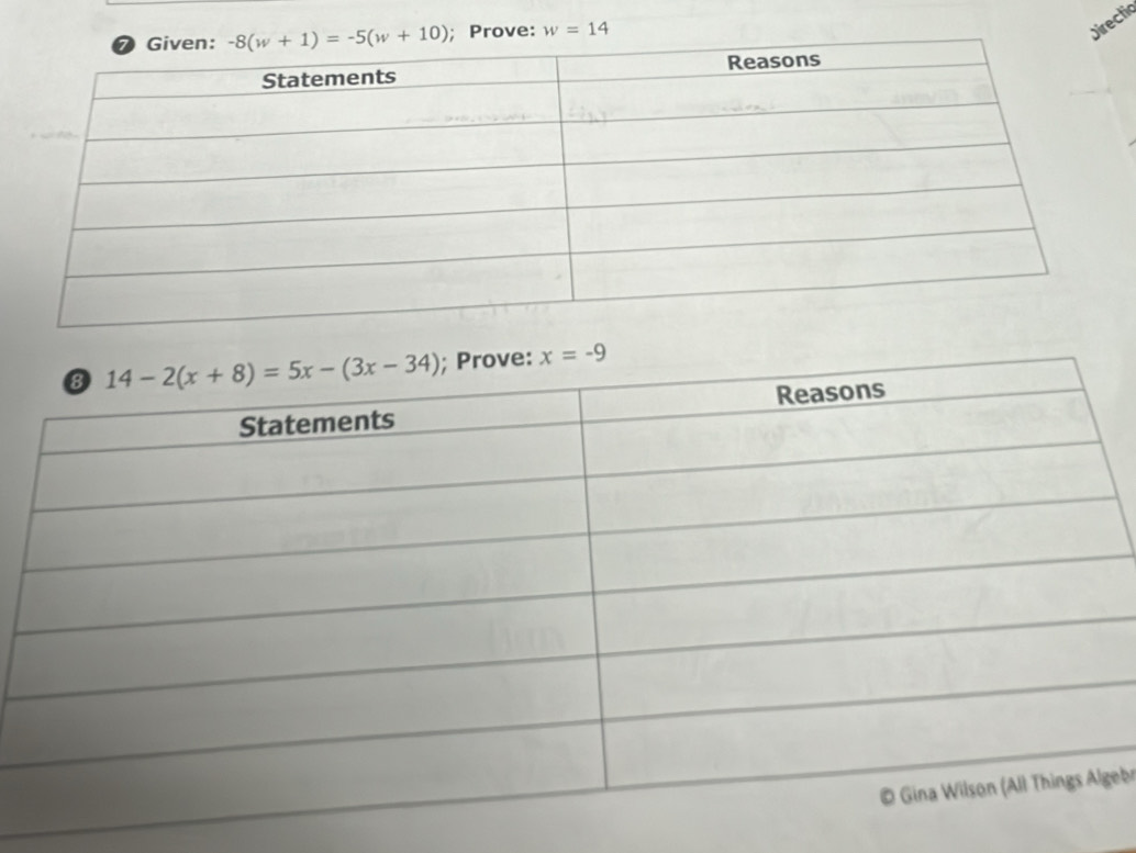 Prove: w=14
Directic
gebr