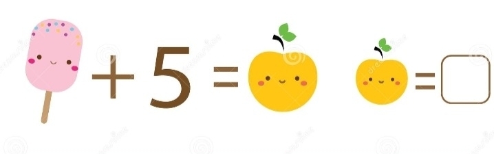 □ +5=□