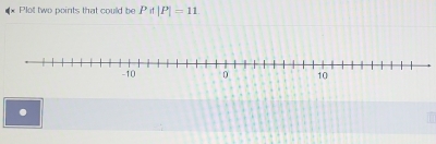 Plot two points that could be P|f|P|=11.