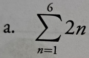 sumlimits _(n=1)^62n