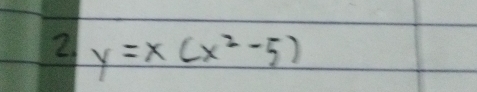 2 y=x(x^2-5)