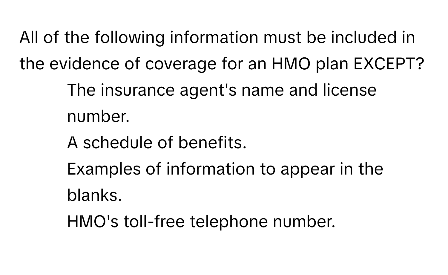 Solved: All of the following information must be included in the ...