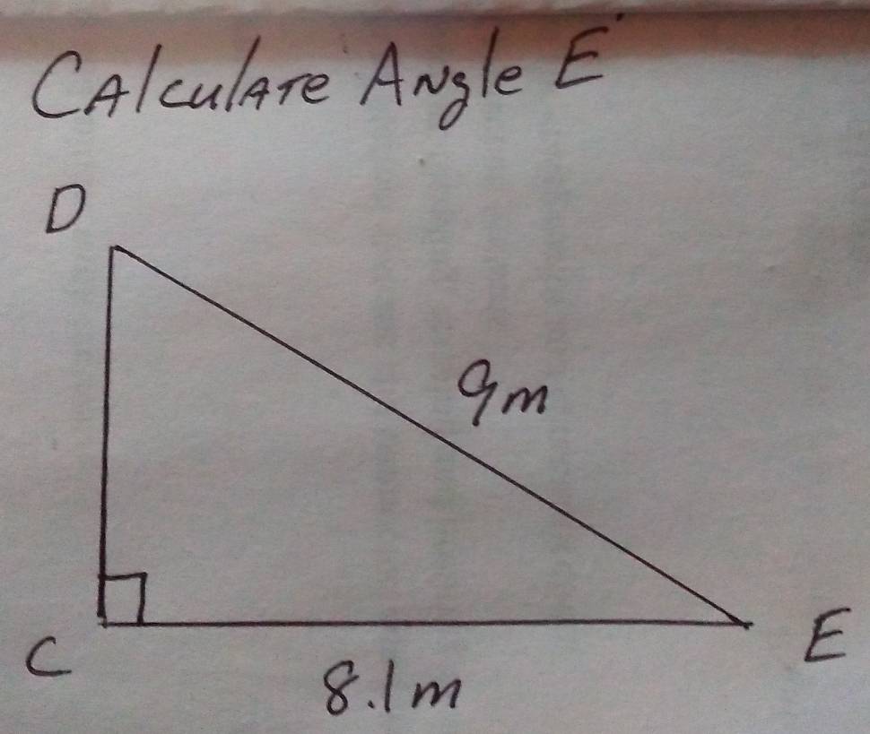 CAlculare Angle E