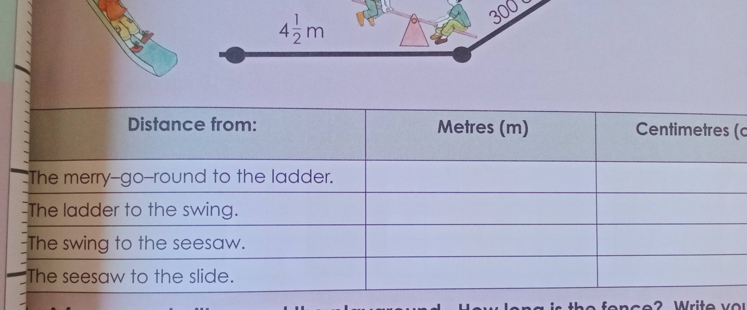 4 1/2 m
300 
(c