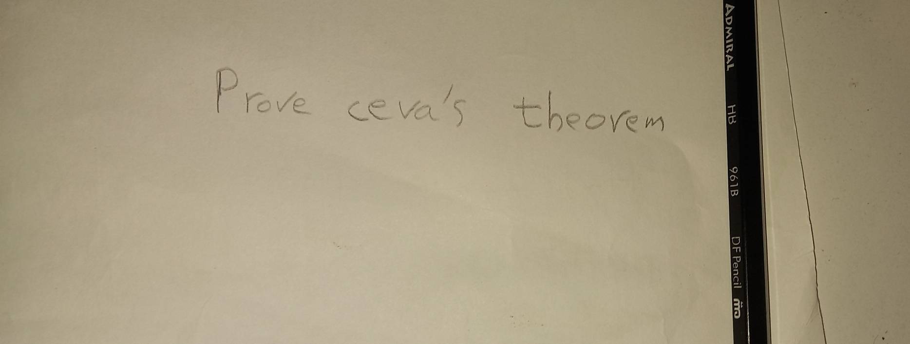 Prove ceva's theorem