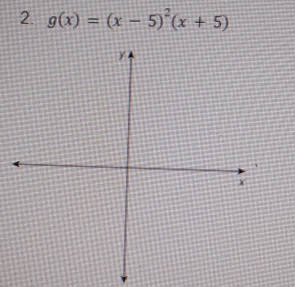 g(x)=(x-5)^2(x+5)