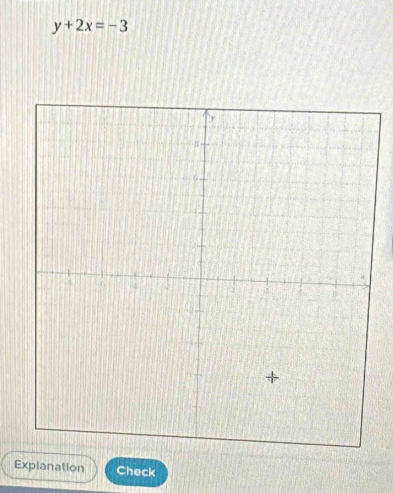 y+2x=-3
Explanation Check