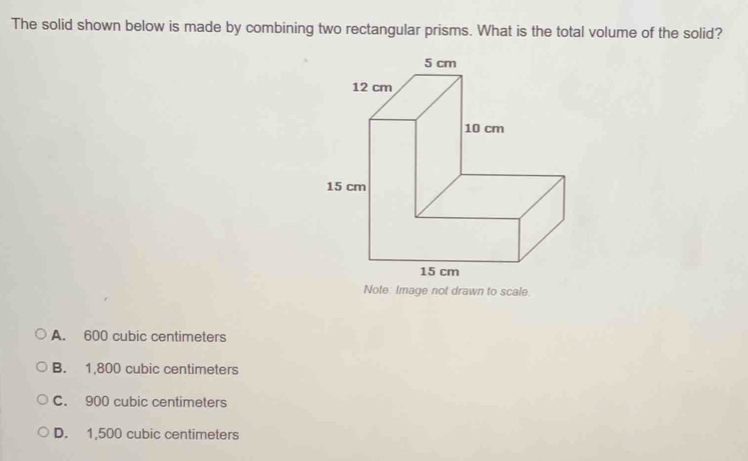 Solved: The solid shown below is made by combining two rectangular ...