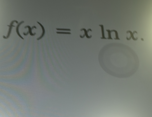 f(x)=xln x.