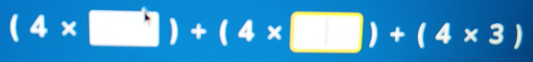 (4* □ )+(4* □ )+(4* 3)