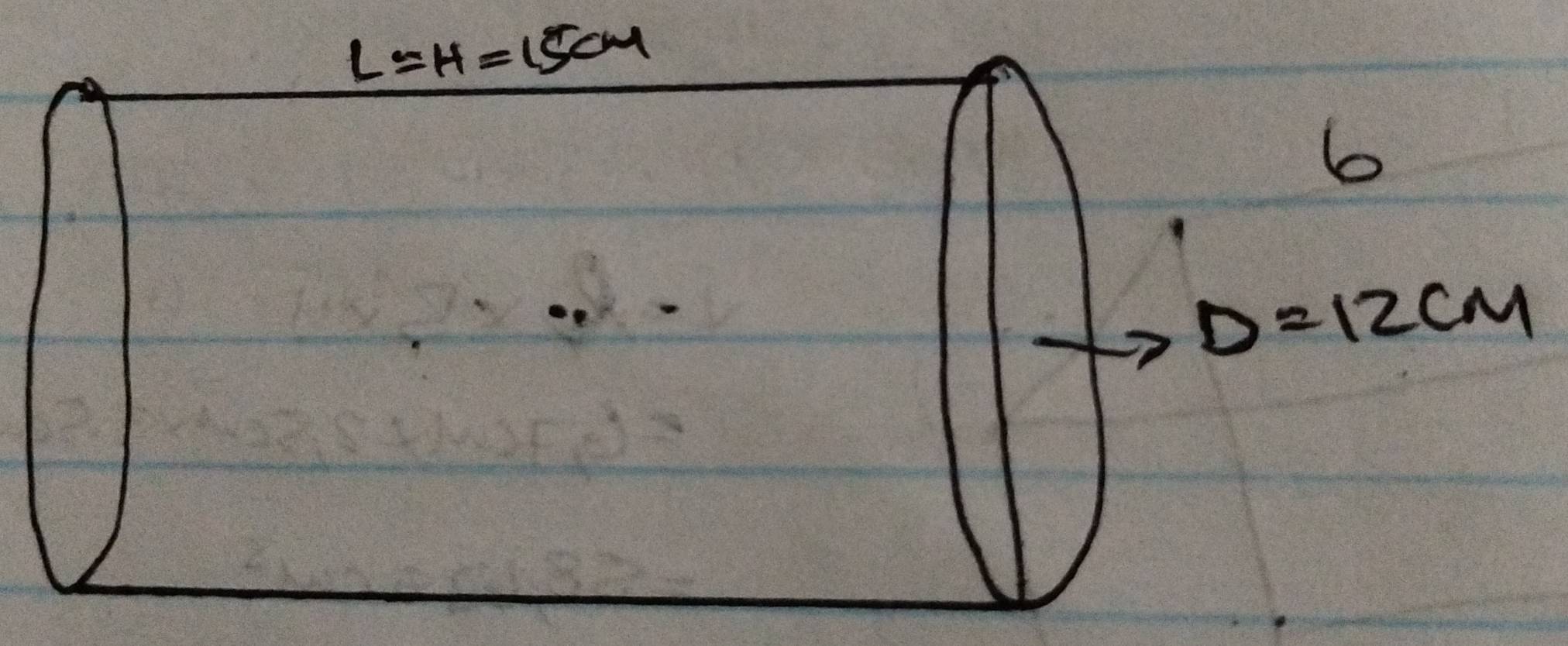 L=H=15cm
6
D=12cm