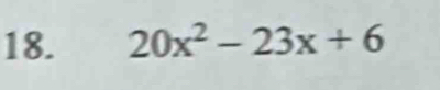 20x^2-23x+6