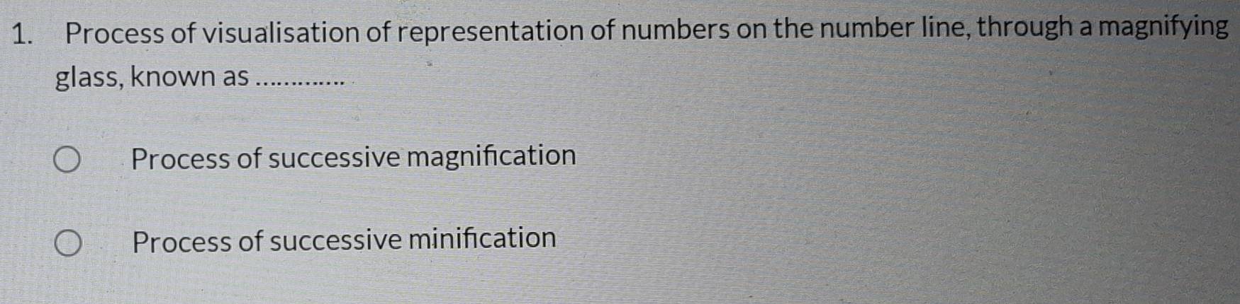 تم الحل:Process of visualisation of representation of numbers on the ...