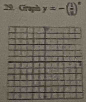 Graph y=-( 1/3 )^x