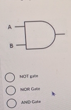 NOT gate
NOR Gate
AND Gate