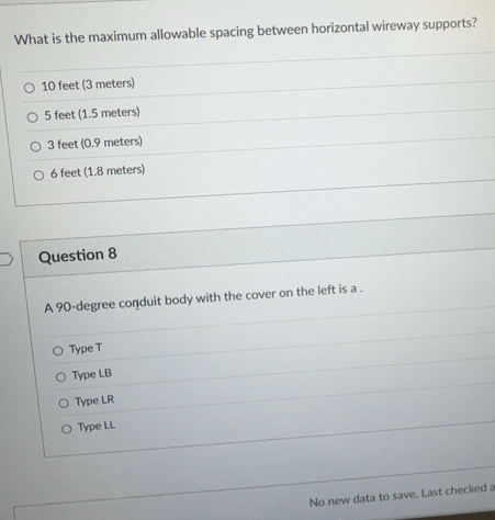 Solved: What is the maximum allowable spacing between horizontal ...