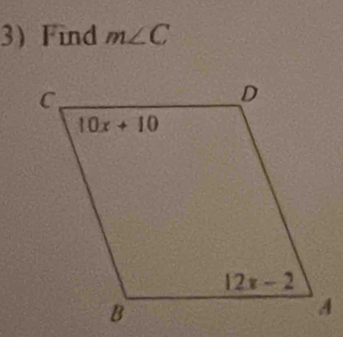 Find m∠ C