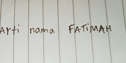 Arti nama FATiMAH