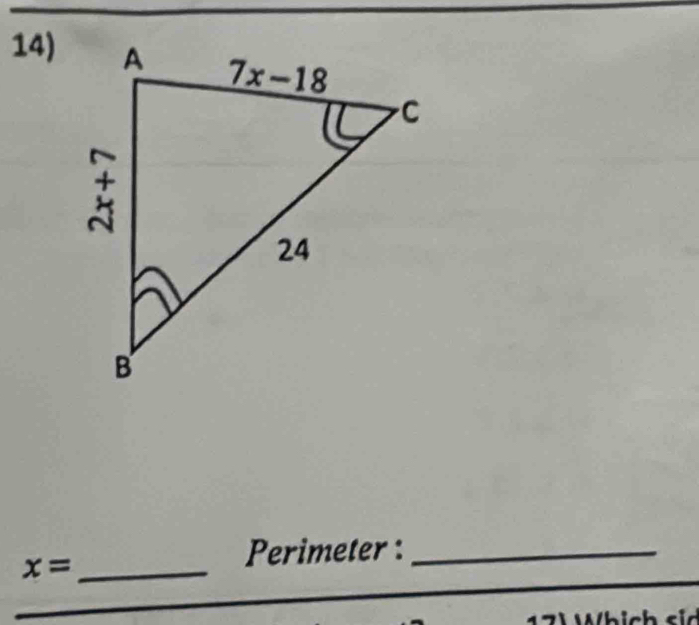 x=
Perimeter :_