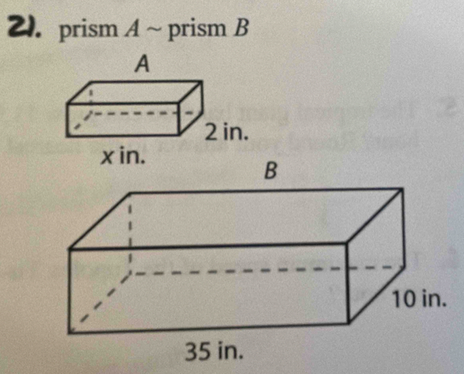 prism A ~ prism B