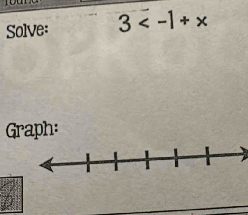 Solve:
3
Graph: