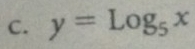 y=log _5x