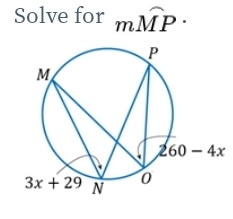 Solve for moverline MP·