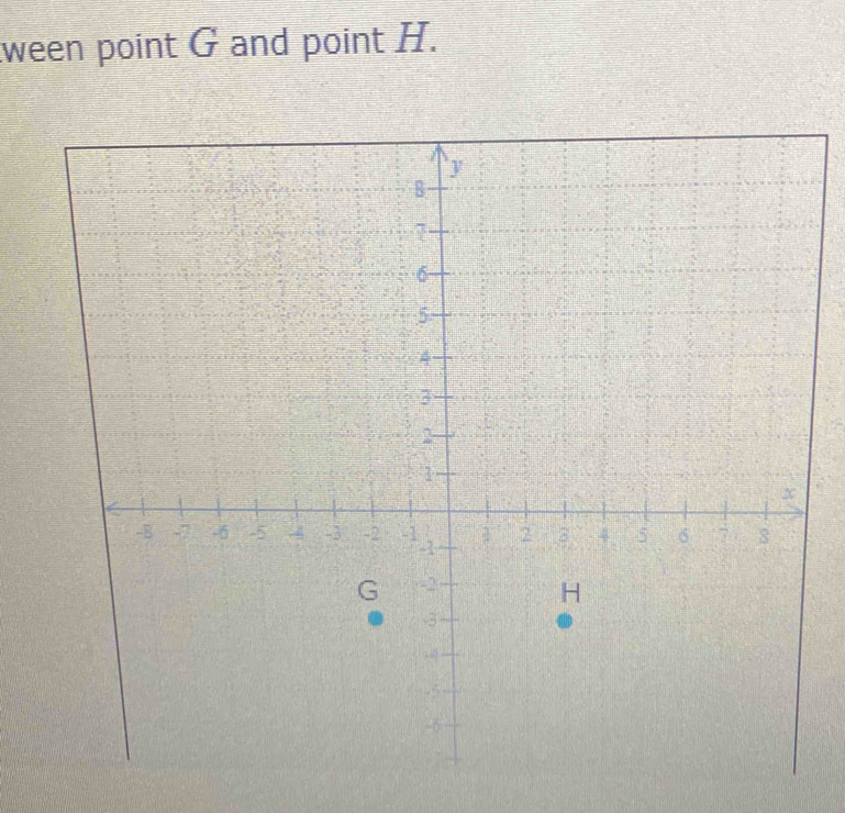 ween point G and point H.